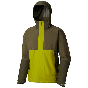 Men′s Hooded Mountain Hiking Skiing Waterproof Jacket